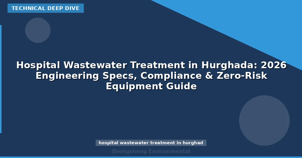 Hospital Wastewater Treatment in Hurghada: 2026 Engineering Specs, Compliance & Zero-Risk Equipment Guide