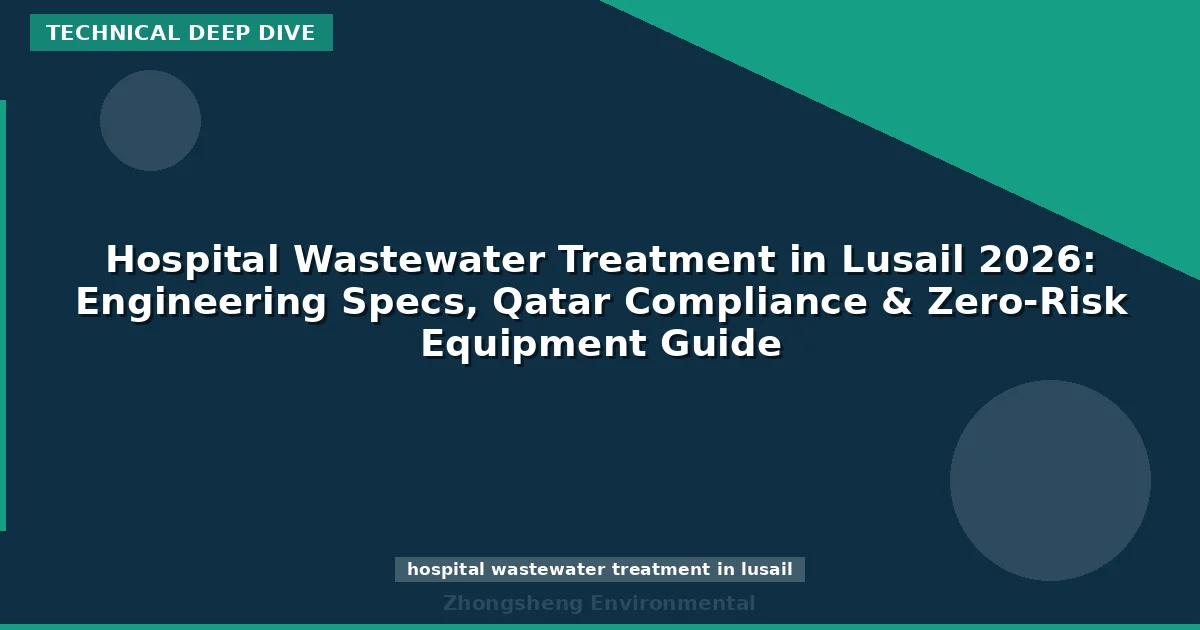 Hospital Wastewater Treatment in Lusail 2026: Engineering Specs, Qatar Compliance & Zero-Risk Equipment Guide