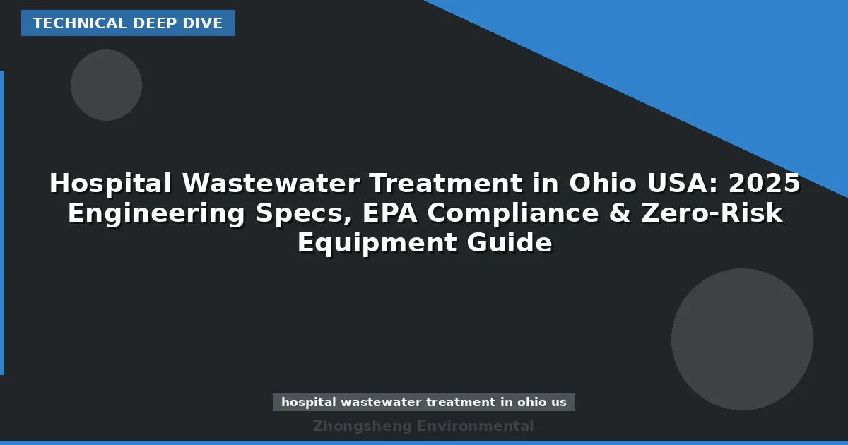 Hospital Wastewater Treatment in Ohio USA: 2025 Engineering Specs, EPA Compliance & Zero-Risk Equipment Guide