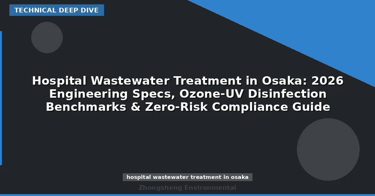 Hospital Wastewater Treatment in Osaka: 2026 Engineering Specs, Ozone-UV Disinfection Benchmarks & Zero-Risk Compliance Guide
