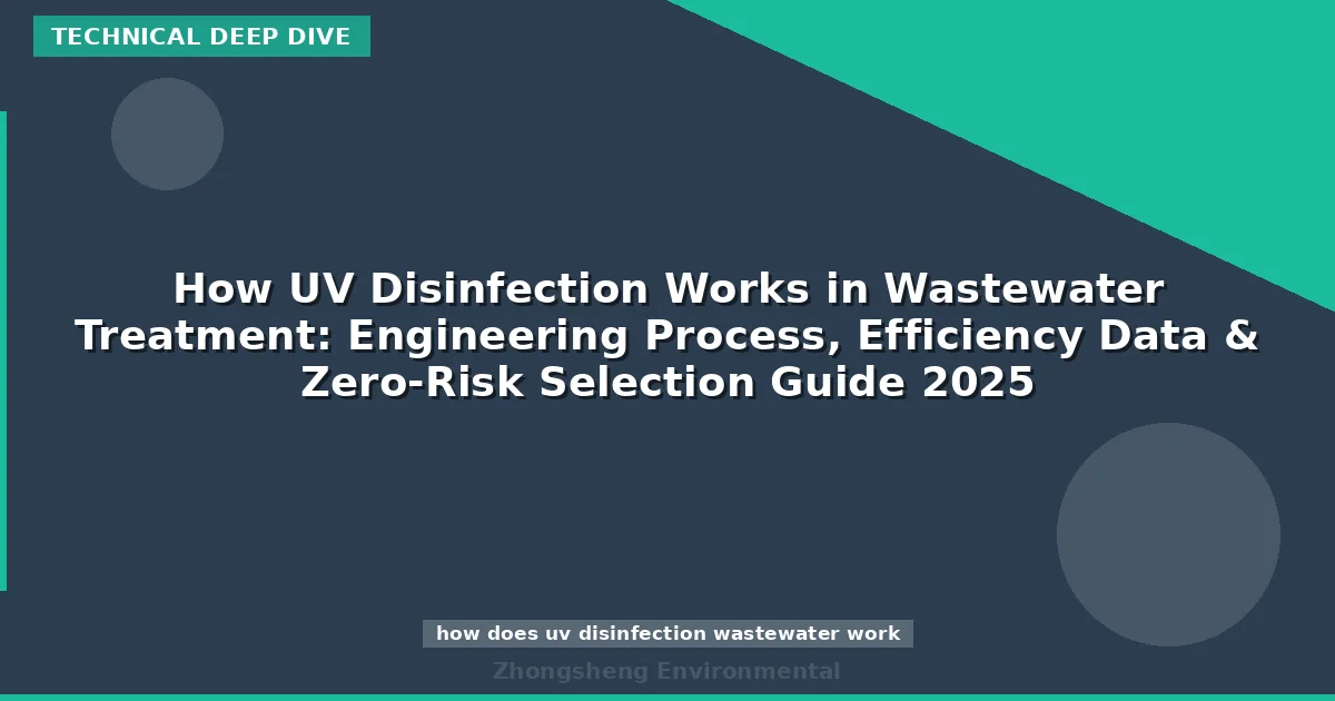 How UV Disinfection Works in Wastewater Treatment: Engineering Process, Efficiency Data & Zero-Risk Selection Guide 2025