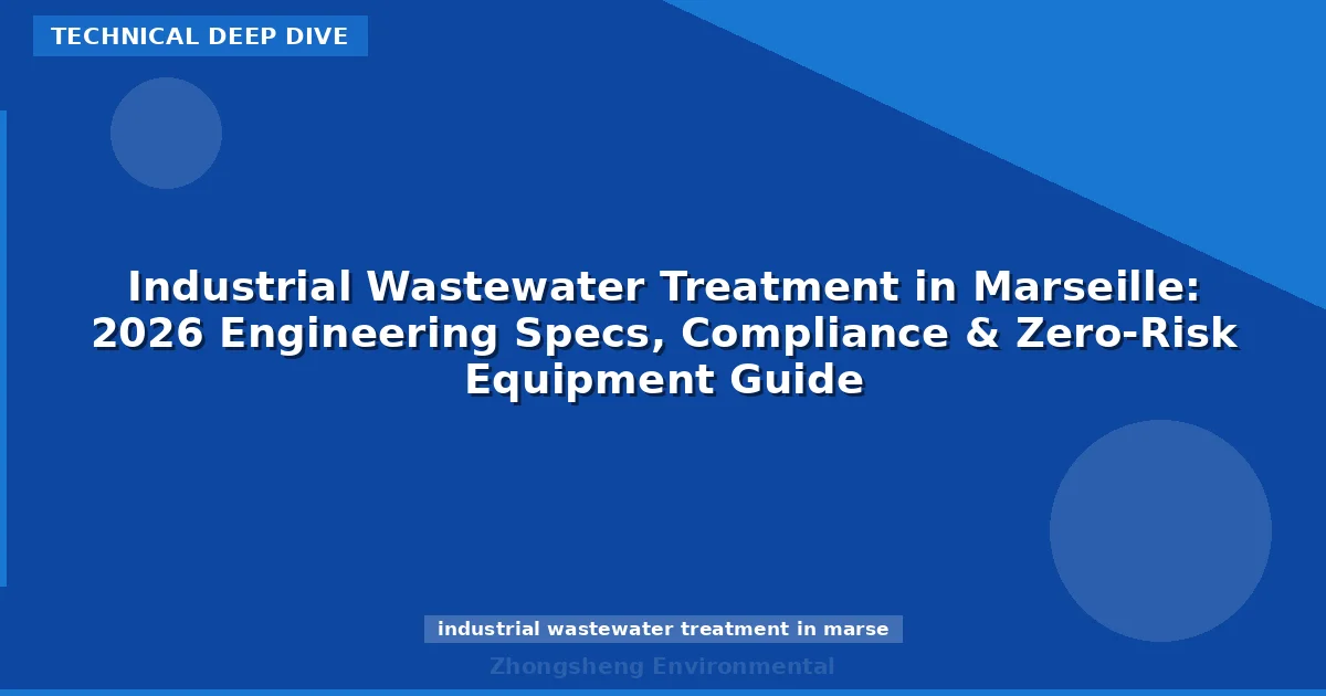 Industrial Wastewater Treatment in Marseille: 2026 Engineering Specs, Compliance & Zero-Risk Equipment Guide