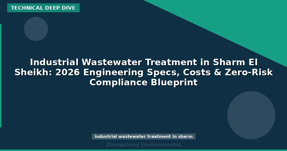 Industrial Wastewater Treatment in Sharm El Sheikh: 2026 Engineering Specs, Costs & Zero-Risk Compliance Blueprint