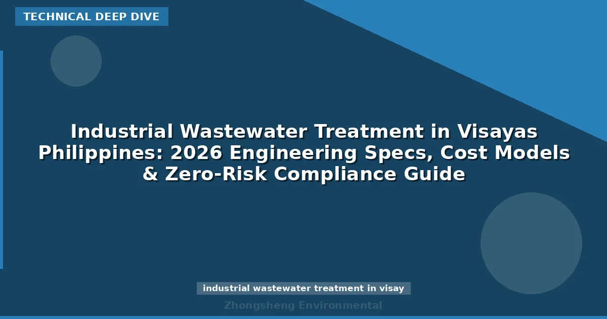 Industrial Wastewater Treatment in Visayas Philippines: 2026 Engineering Specs, Cost Models & Zero-Risk Compliance Guide