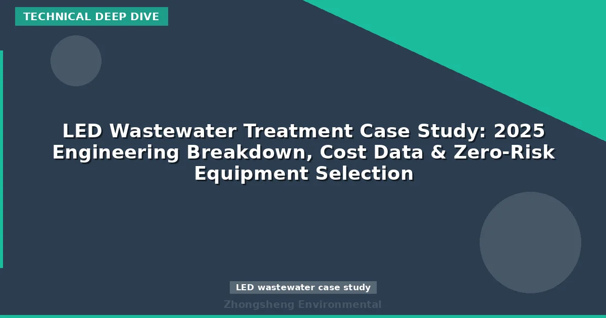 LED Wastewater Treatment Case Study: 2025 Engineering Breakdown, Cost Data & Zero-Risk Equipment Selection
