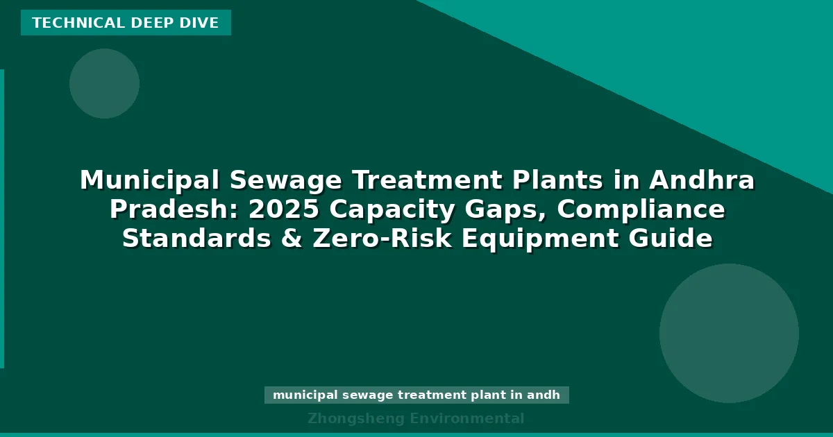 Municipal Sewage Treatment Plants in Andhra Pradesh: 2025 Capacity Gaps, Compliance Standards & Zero-Risk Equipment Guide