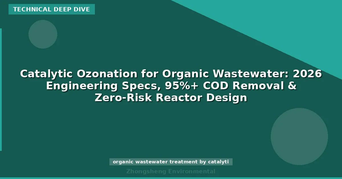 Catalytic Ozonation for Organic Wastewater: 2026 Engineering Specs, 95%+ COD Removal & Zero-Risk Reactor Design