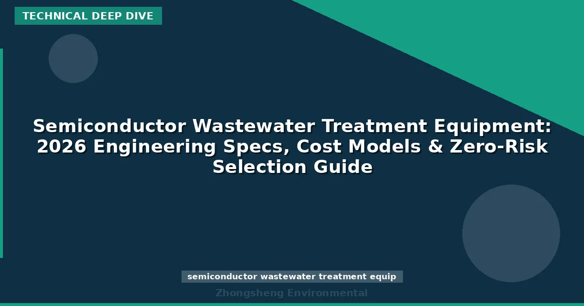 Semiconductor Wastewater Treatment Equipment: 2026 Engineering Specs, Cost Models & Zero-Risk Selection Guide