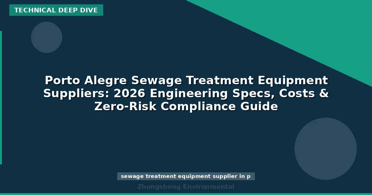 Porto Alegre Sewage Treatment Equipment Suppliers: 2026 Engineering Specs, Costs & Zero-Risk Compliance Guide