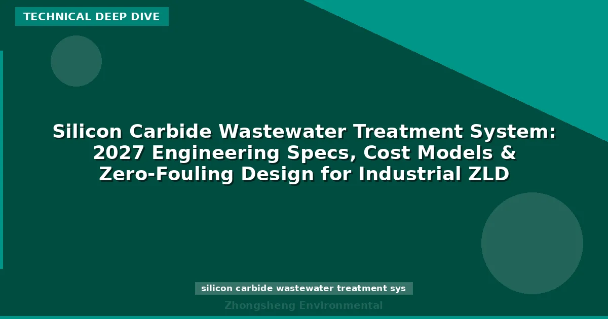 Silicon Carbide Wastewater Treatment System: 2027 Engineering Specs, Cost Models & Zero-Fouling Design for Industrial ZLD