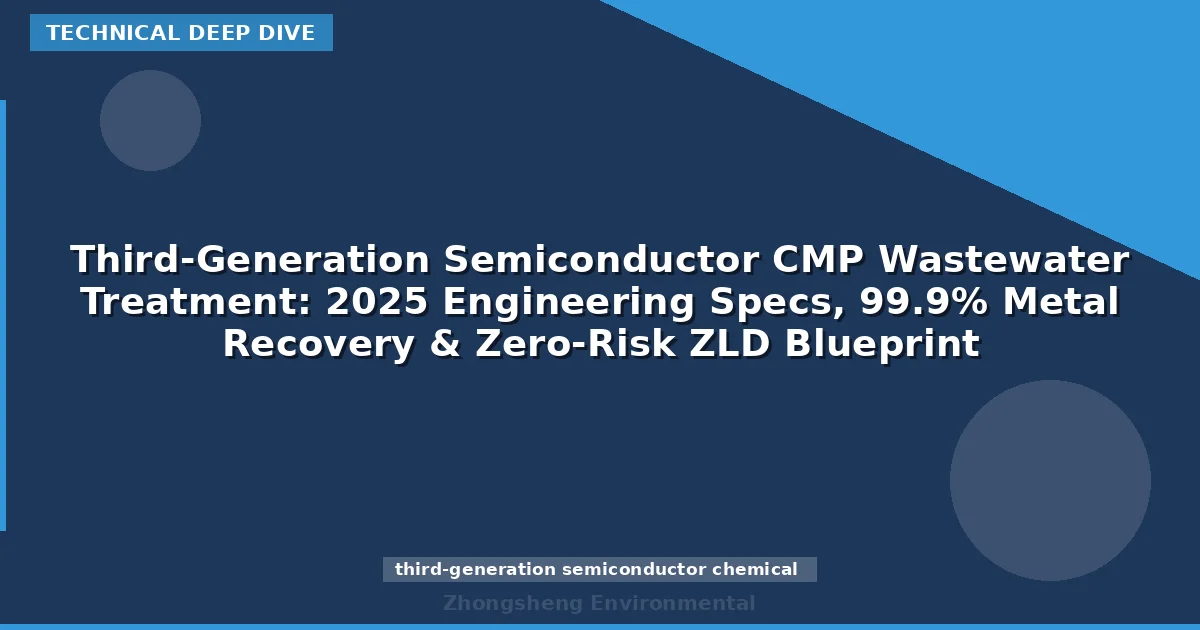 Third-Generation Semiconductor CMP Wastewater Treatment: 2025 Engineering Specs, 99.9% Metal Recovery & Zero-Risk ZLD Blueprint