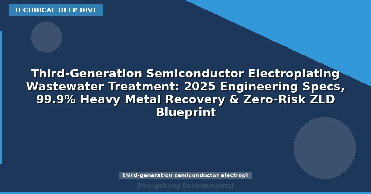 Third-Generation Semiconductor Electroplating Wastewater Treatment: 2025 Engineering Specs, 99.9% Heavy Metal Recovery & Zero-Risk ZLD Blueprint