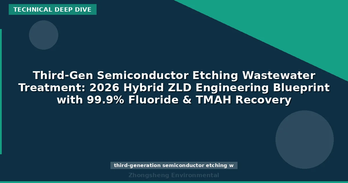 Third-Gen Semiconductor Etching Wastewater Treatment: 2026 Hybrid ZLD Engineering Blueprint with 99.9% Fluoride & TMAH Recovery