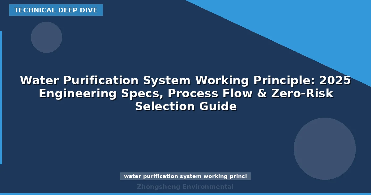 Water Purification System Working Principle: 2025 Engineering Specs, Process Flow & Zero-Risk Selection Guide