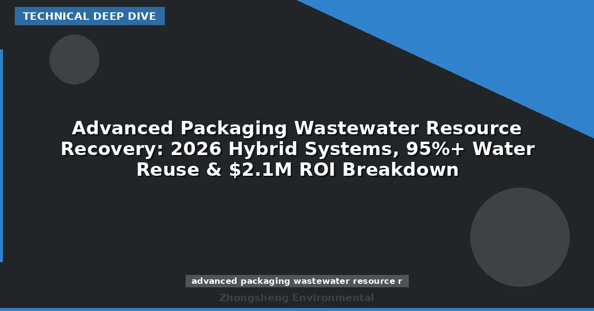 Advanced Packaging Wastewater Resource Recovery: 2026 Hybrid Systems, 95%+ Water Reuse & $2.1M ROI Breakdown