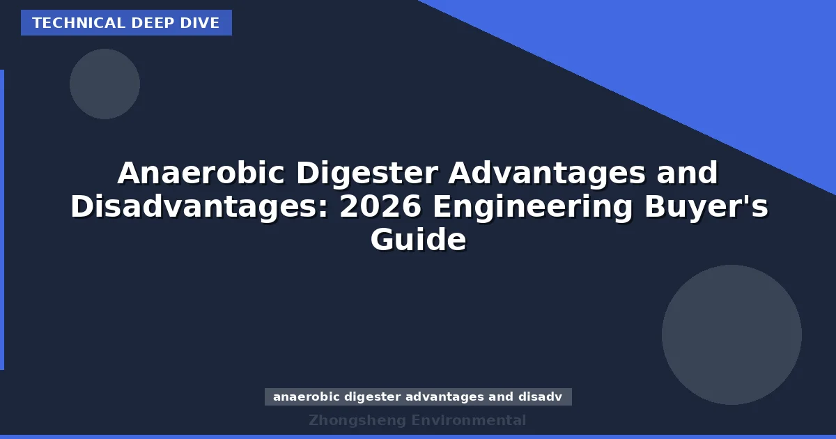 Anaerobic Digester Advantages and Disadvantages: 2026 Engineering Buyer's Guide