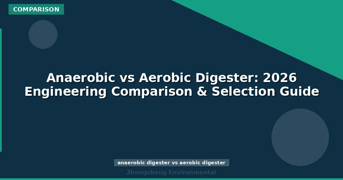 Anaerobic vs Aerobic Digester: 2026 Engineering Comparison & Selection Guide