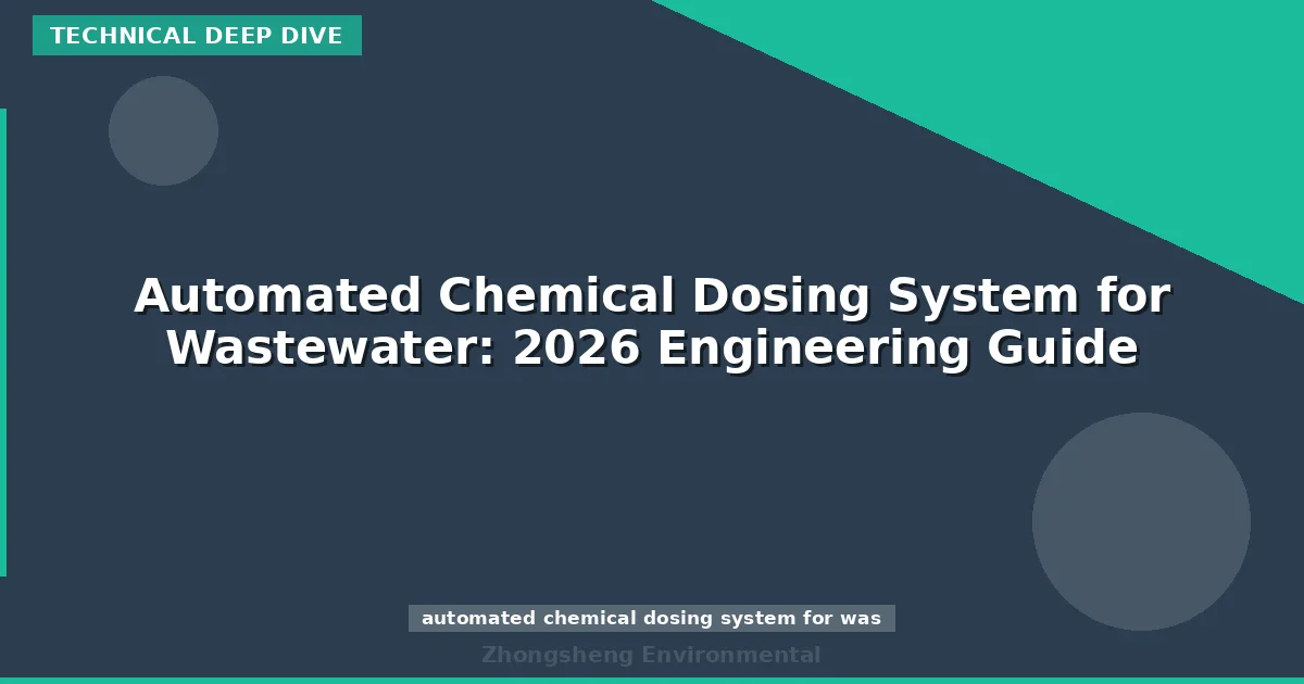 Automated Chemical Dosing System for Wastewater: 2026 Engineering Guide