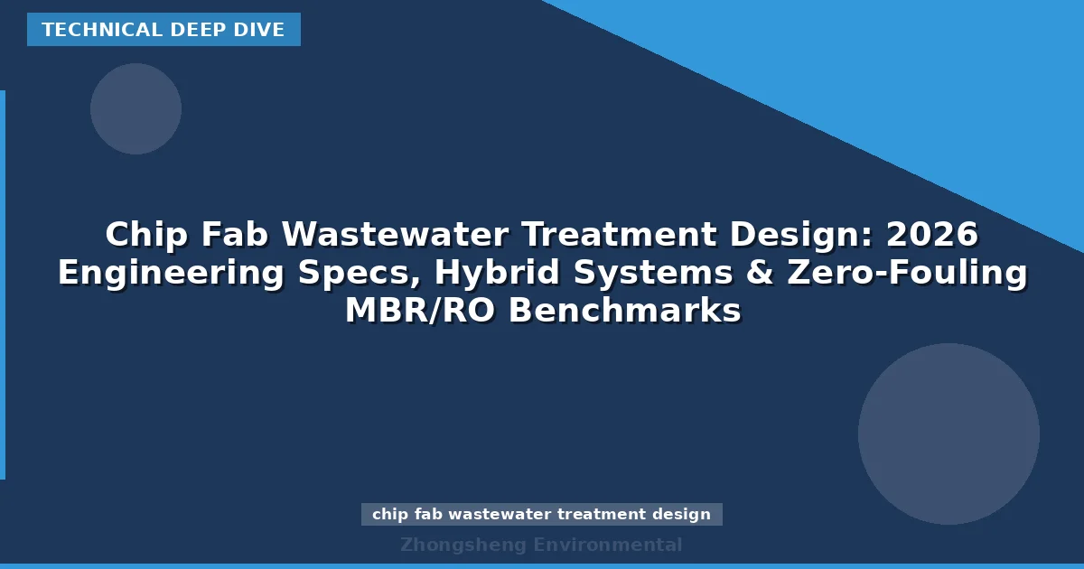 Chip Fab Wastewater Treatment Design: 2026 Engineering Specs, Hybrid Systems & Zero-Fouling MBR/RO Benchmarks