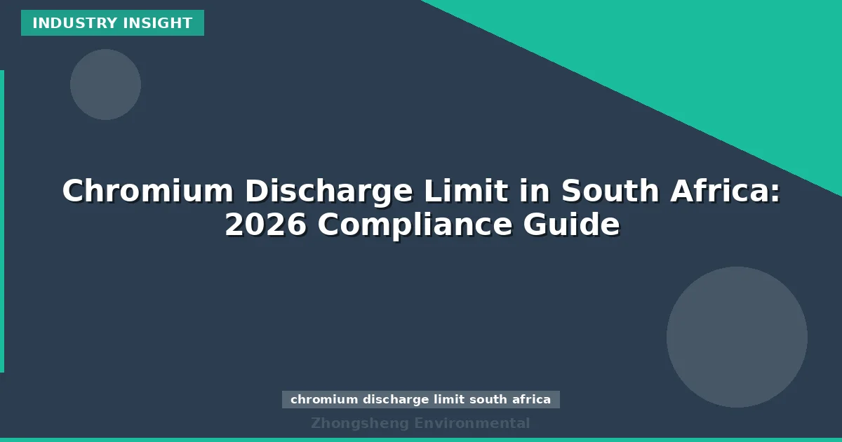 Chromium Discharge Limit in South Africa: 2026 Compliance Guide