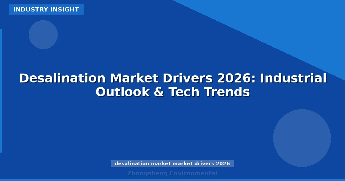 Desalination Market Drivers 2026: Industrial Outlook & Tech Trends