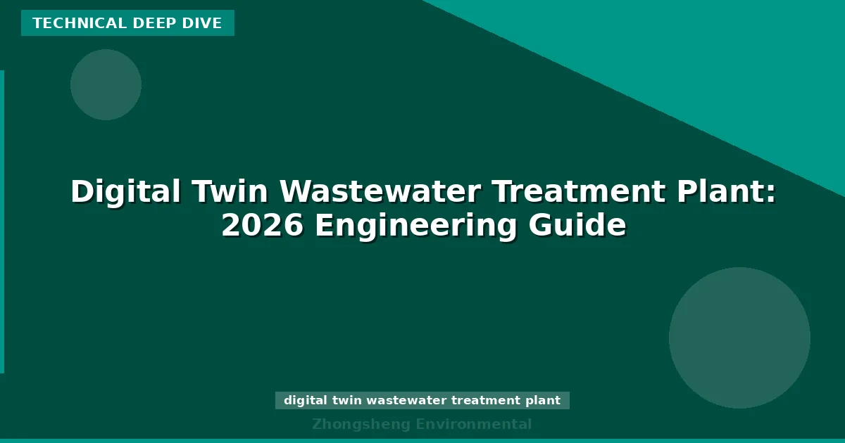 Digital Twin Wastewater Treatment Plant: 2026 Engineering Guide