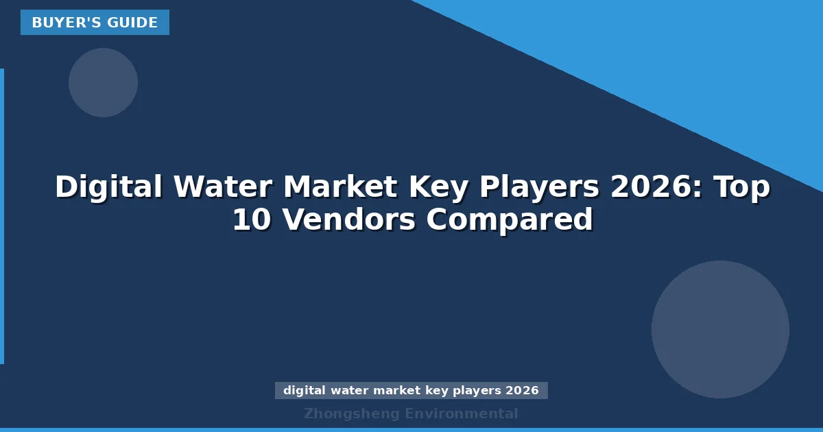 Digital Water Market Key Players 2026: Top 10 Vendors Compared