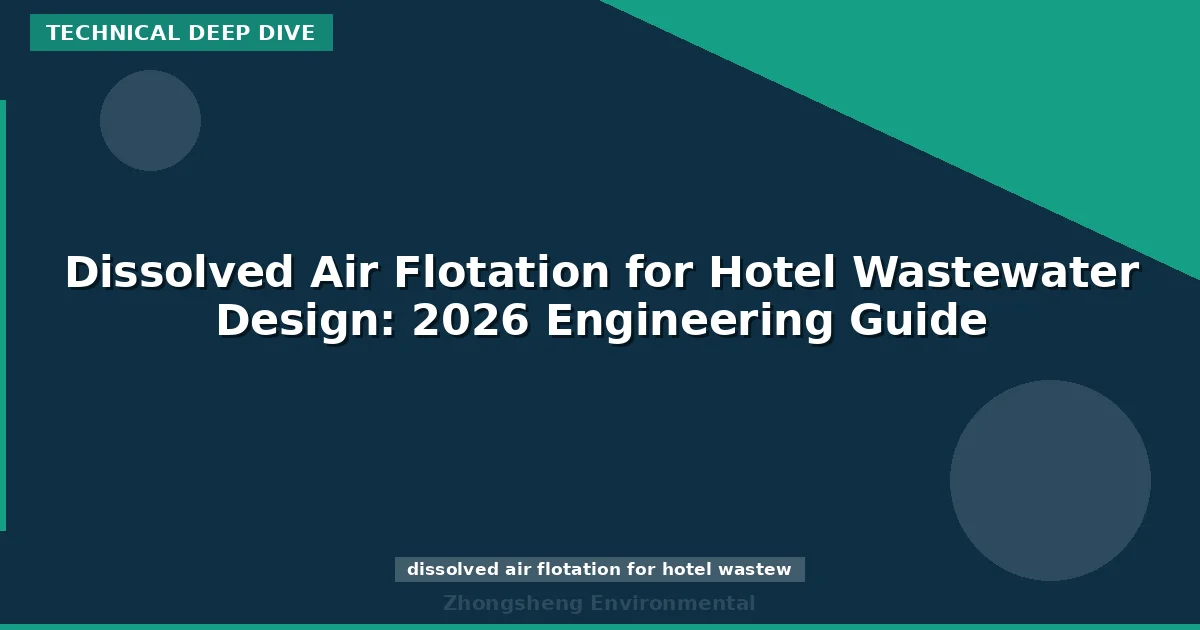 Dissolved Air Flotation for Hotel Wastewater Design: 2026 Engineering Guide
