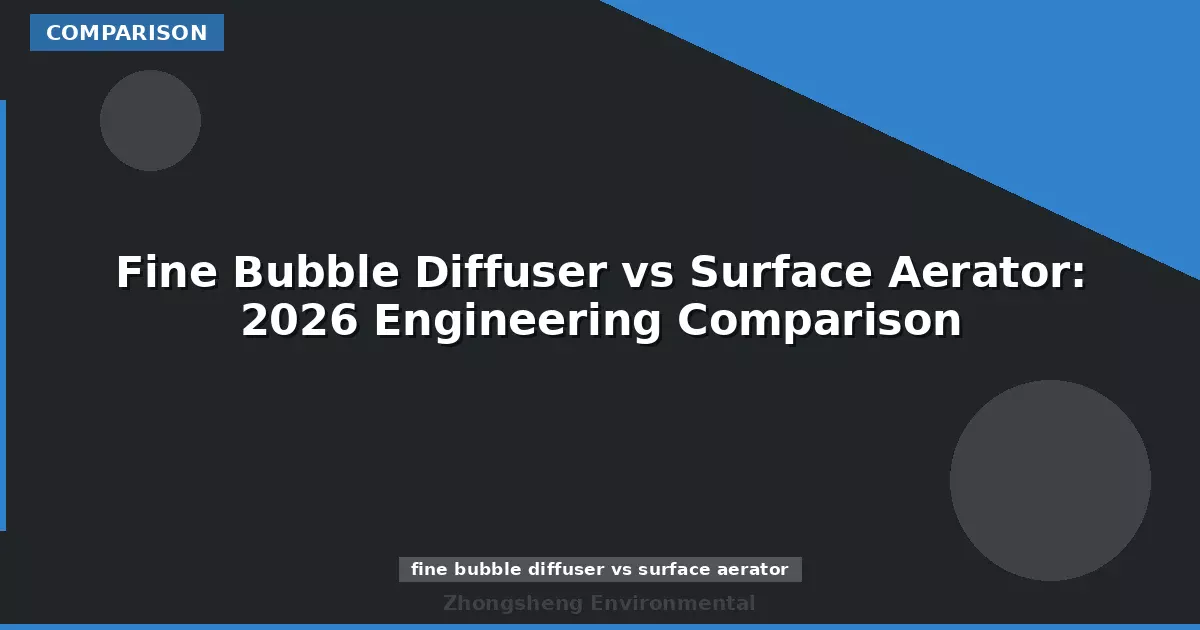 Fine Bubble Diffuser vs Surface Aerator: 2026 Engineering Comparison