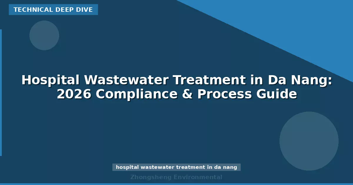 Hospital Wastewater Treatment in Da Nang: 2026 Compliance & Process Guide