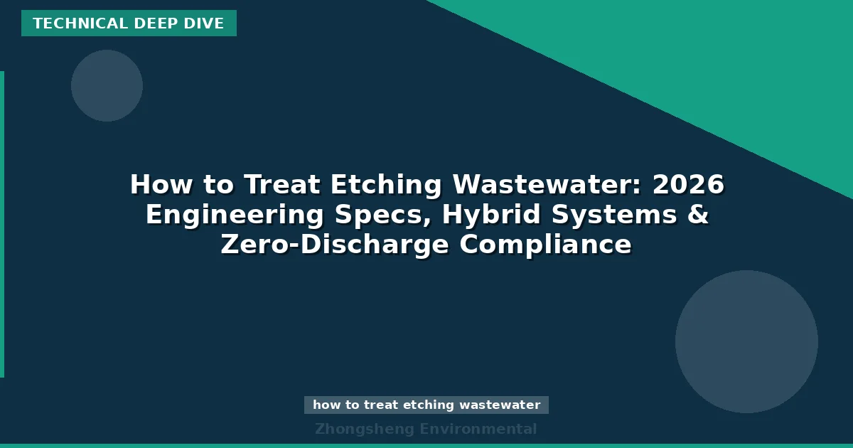How to Treat Etching Wastewater: 2026 Engineering Specs, Hybrid Systems & Zero-Discharge Compliance