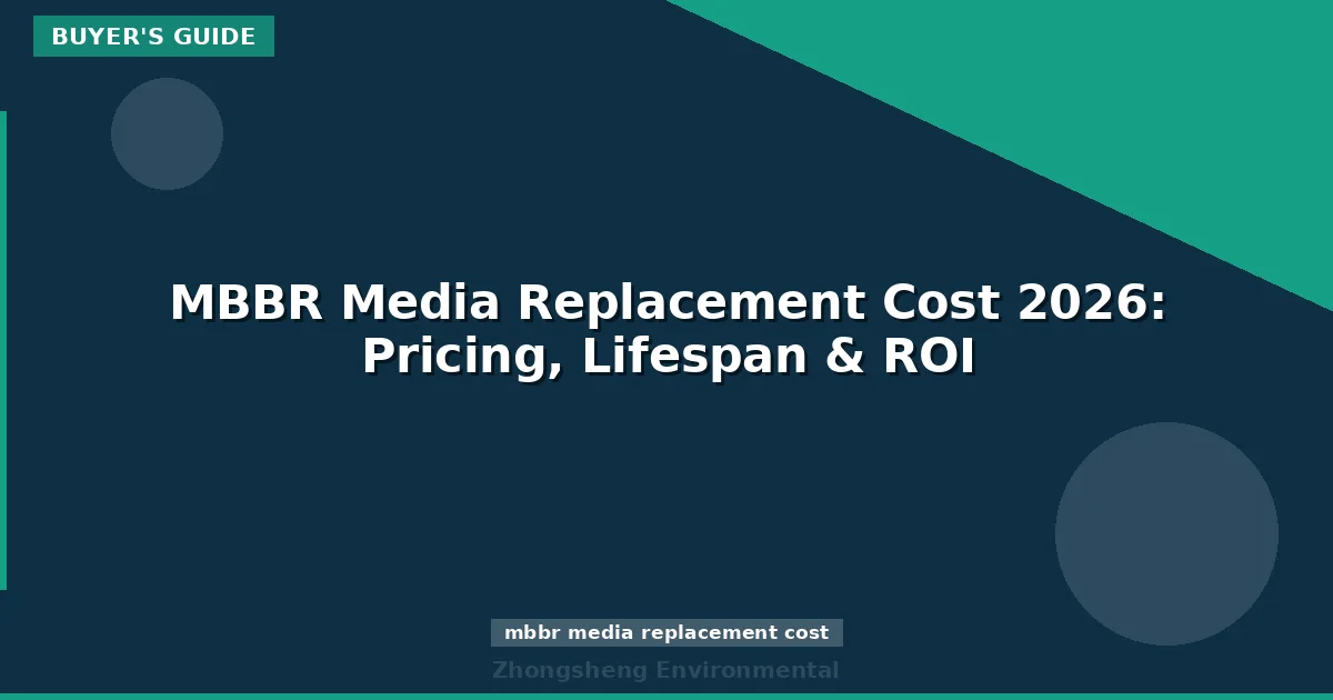 MBBR Media Replacement Cost 2026: Pricing, Lifespan & ROI