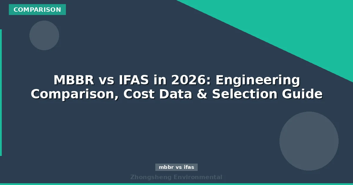 MBBR vs IFAS in 2026: Engineering Comparison, Cost Data & Selection Guide