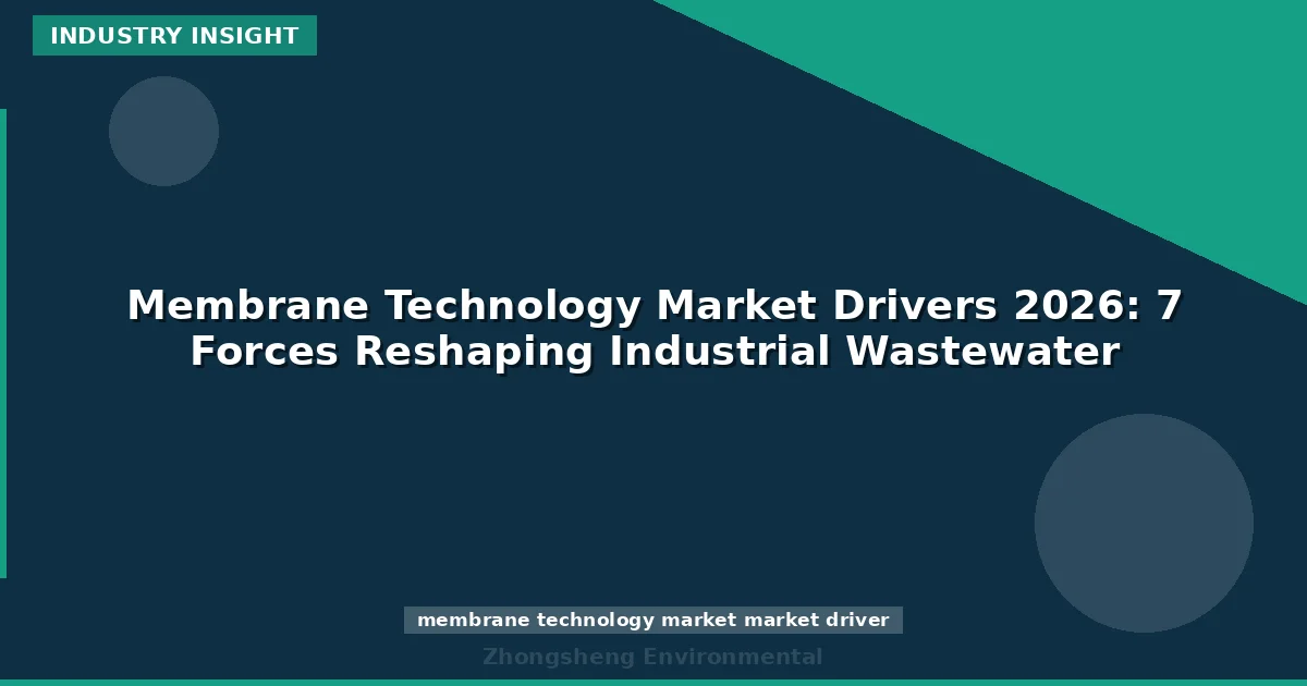 Membrane Technology Market Drivers 2026: 7 Forces Reshaping Industrial Wastewater