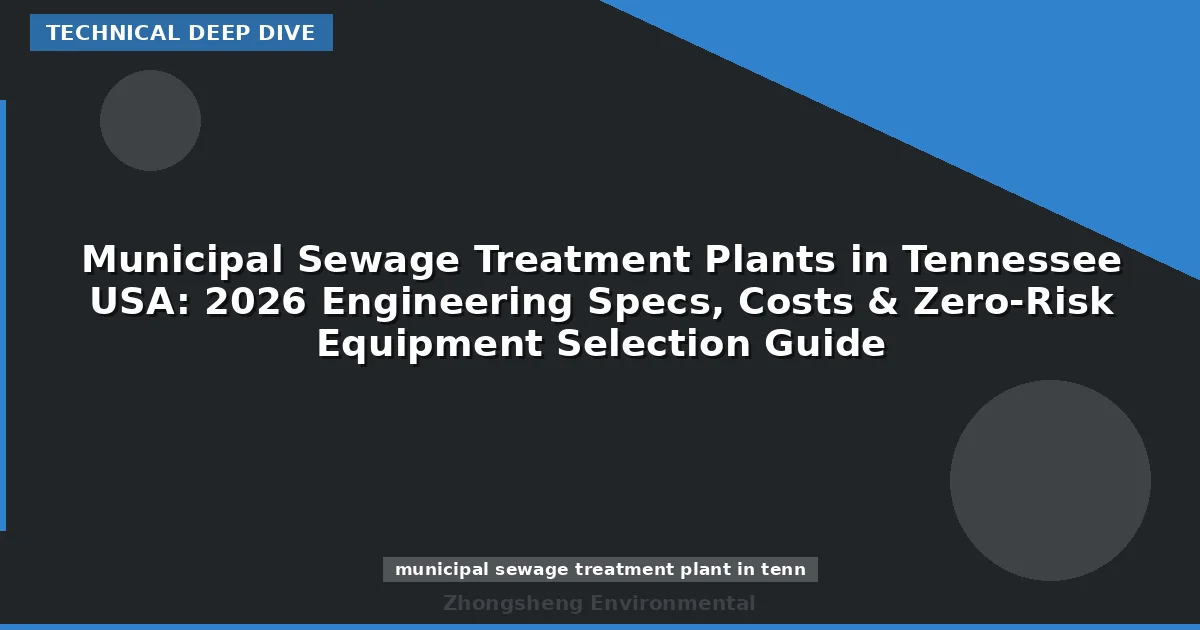 Municipal Sewage Treatment Plants in Tennessee USA: 2026 Engineering Specs, Costs & Zero-Risk Equipment Selection Guide