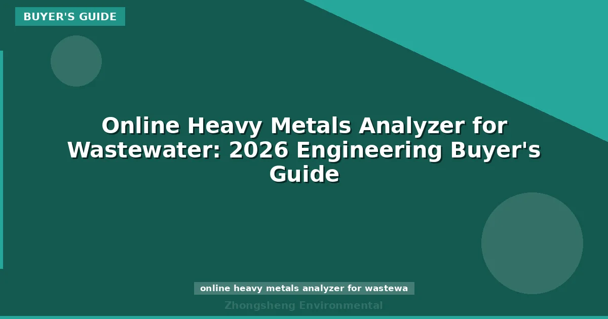 Online Heavy Metals Analyzer for Wastewater: 2026 Engineering Buyer's Guide