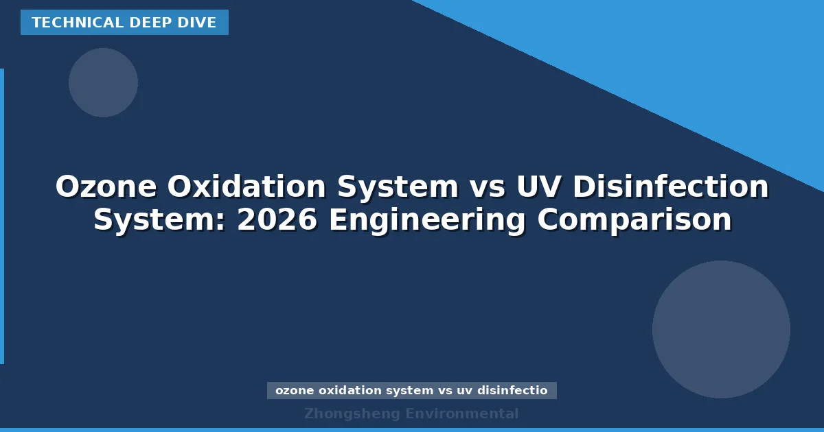 Ozone Oxidation System vs UV Disinfection System: 2026 Engineering Comparison