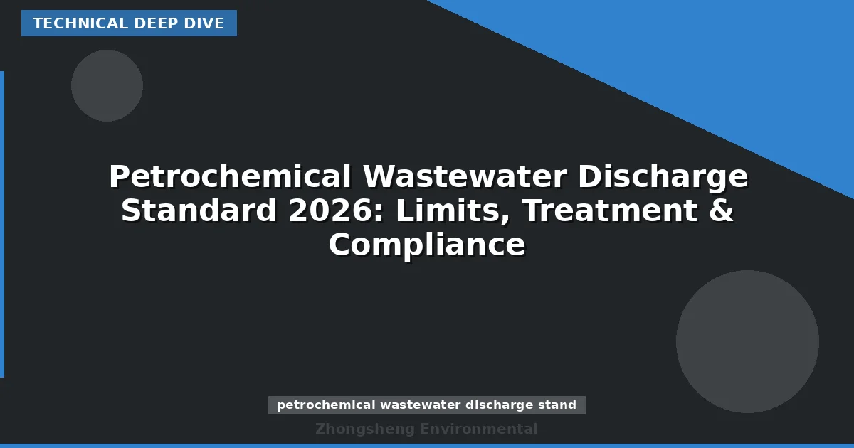 Petrochemical Wastewater Discharge Standard 2026: Limits, Treatment & Compliance