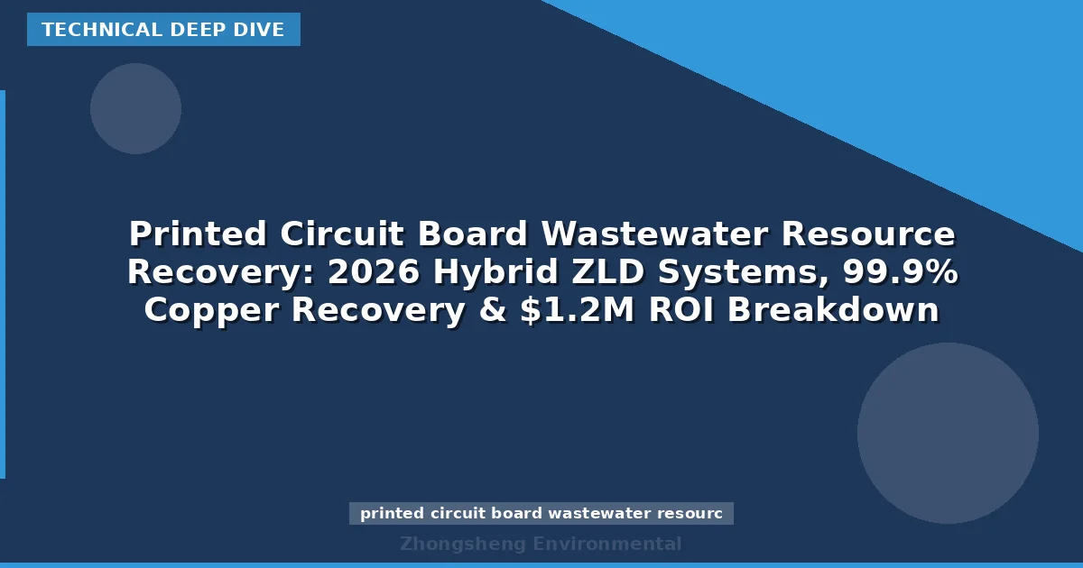 Printed Circuit Board Wastewater Resource Recovery: 2026 Hybrid ZLD Systems, 99.9% Copper Recovery & $1.2M ROI Breakdown