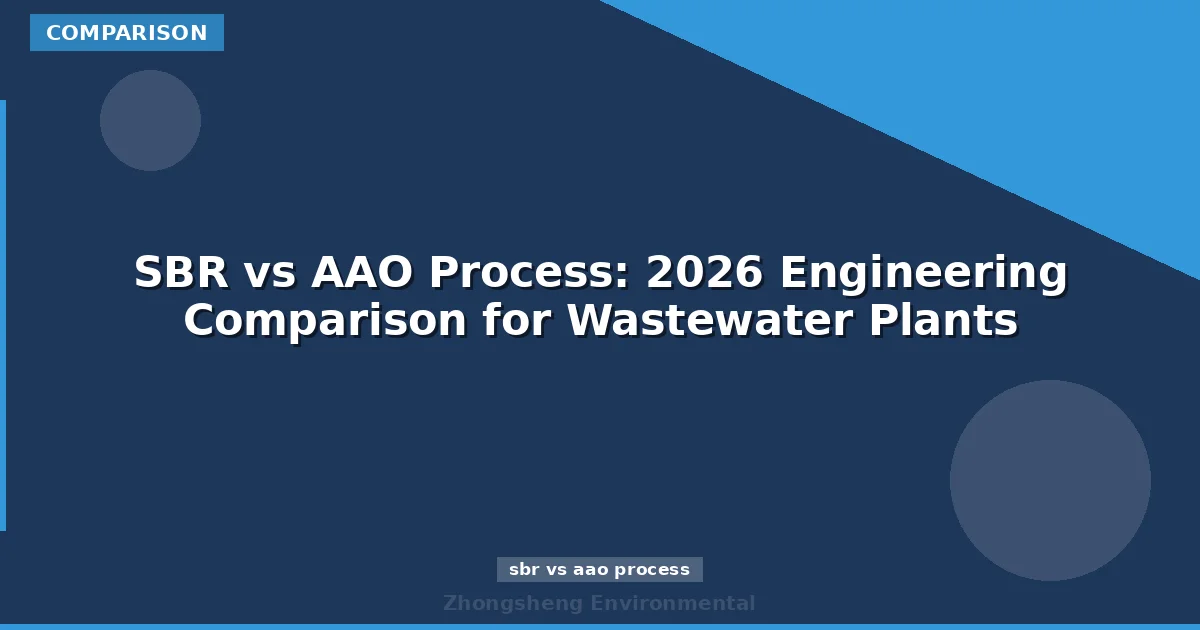 SBR vs AAO Process: 2026 Engineering Comparison for Wastewater Plants