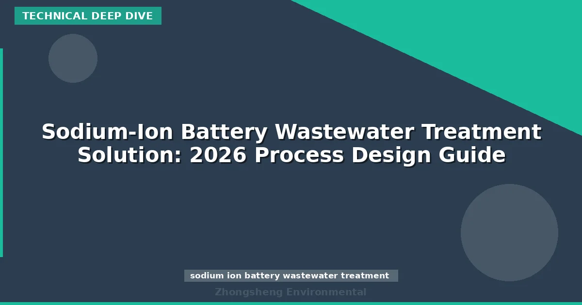 Sodium-Ion Battery Wastewater Treatment Solution: 2026 Process Design Guide