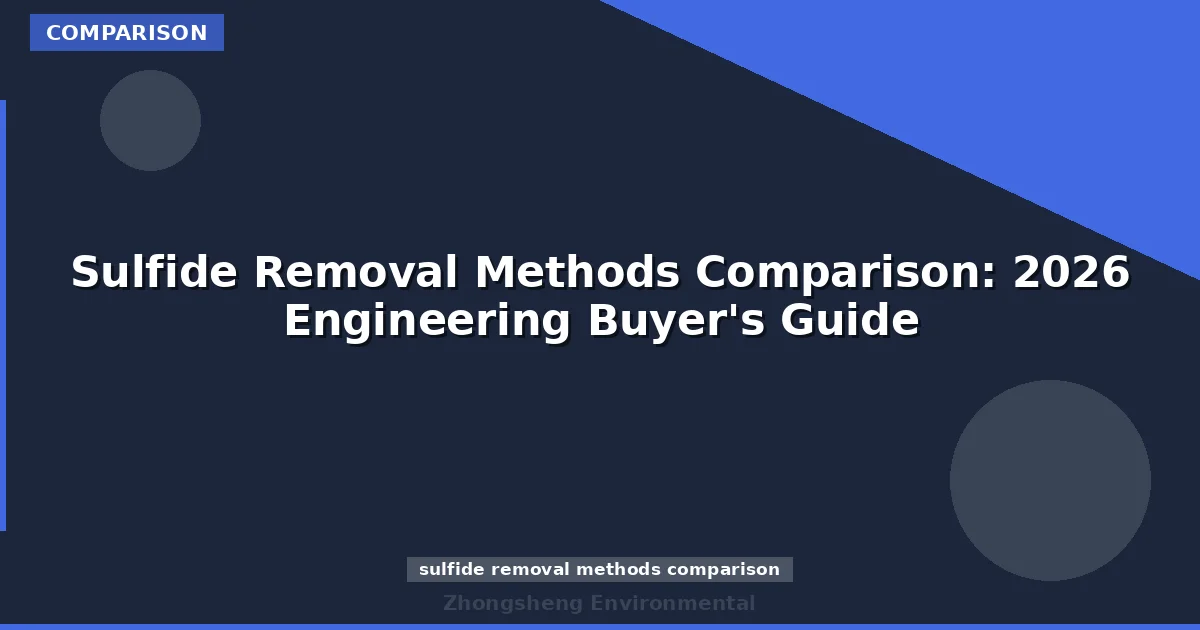 Sulfide Removal Methods Comparison: 2026 Engineering Buyer's Guide