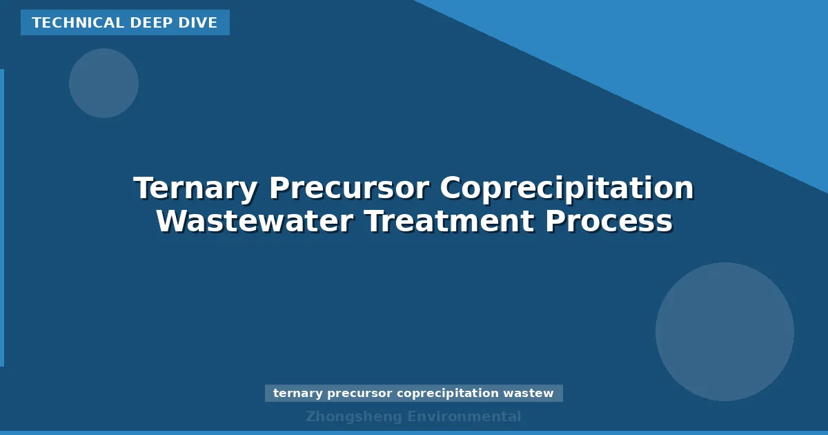 Ternary Precursor Coprecipitation Wastewater Treatment Process