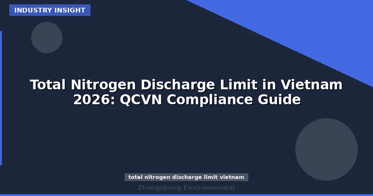 Total Nitrogen Discharge Limit in Vietnam 2026: QCVN Compliance Guide