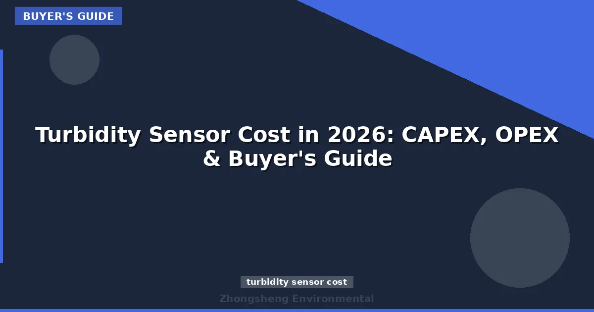 Turbidity Sensor Cost in 2026: CAPEX, OPEX & Buyer's Guide