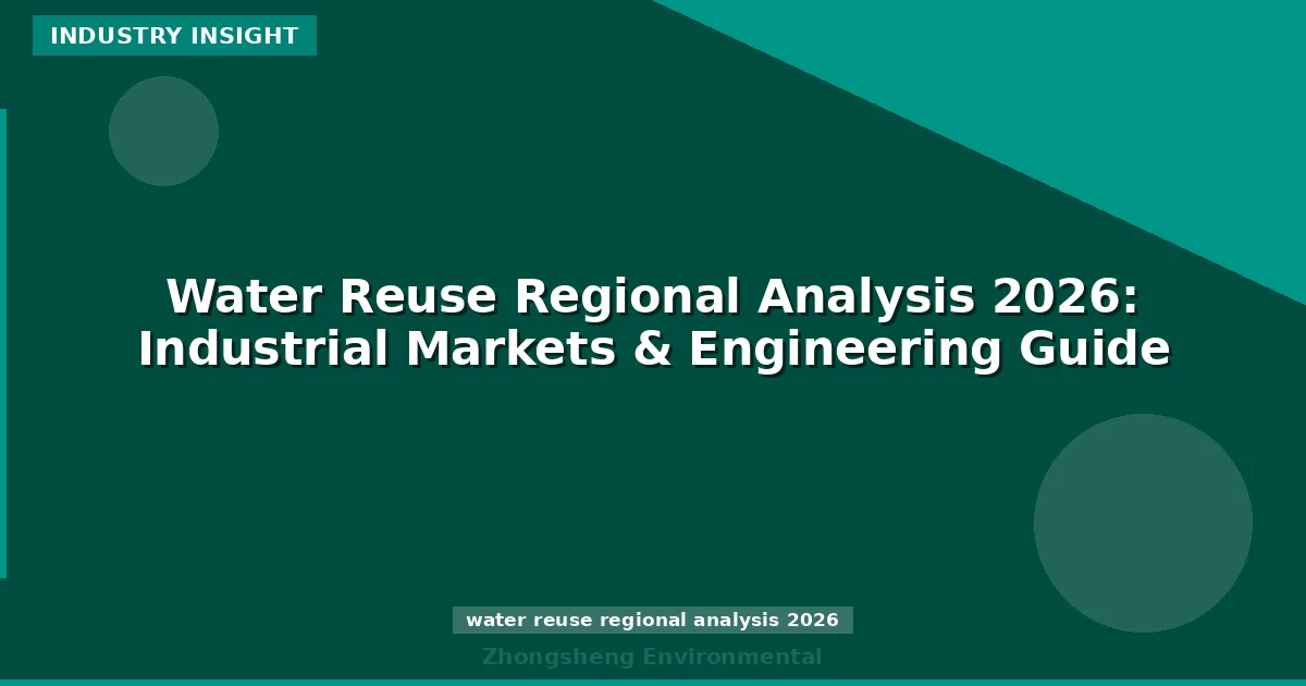 Water Reuse Regional Analysis 2026: Industrial Markets & Engineering Guide