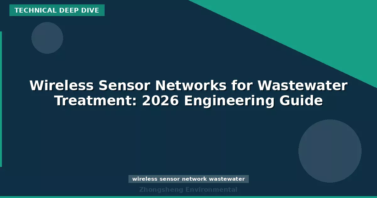 Wireless Sensor Networks for Wastewater Treatment: 2026 Engineering Guide
