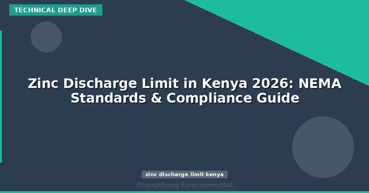 Zinc Discharge Limit in Kenya 2026: NEMA Standards & Compliance Guide