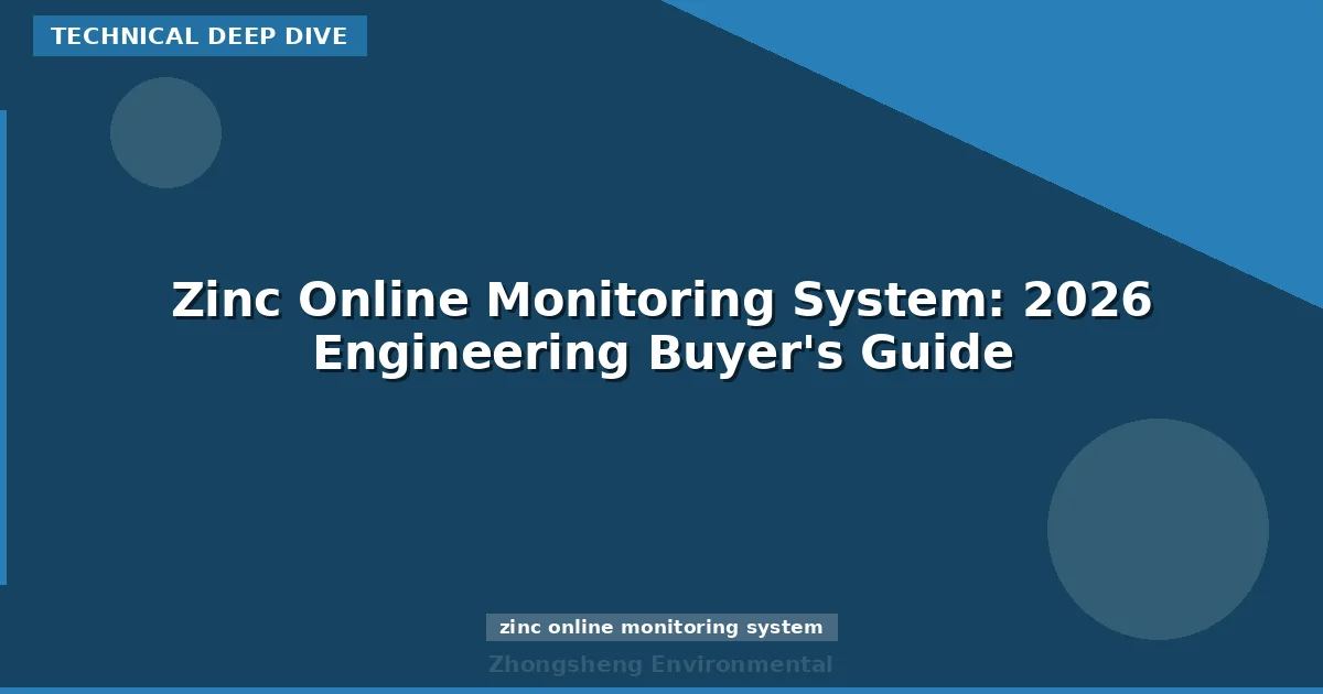Zinc Online Monitoring System: 2026 Engineering Buyer's Guide