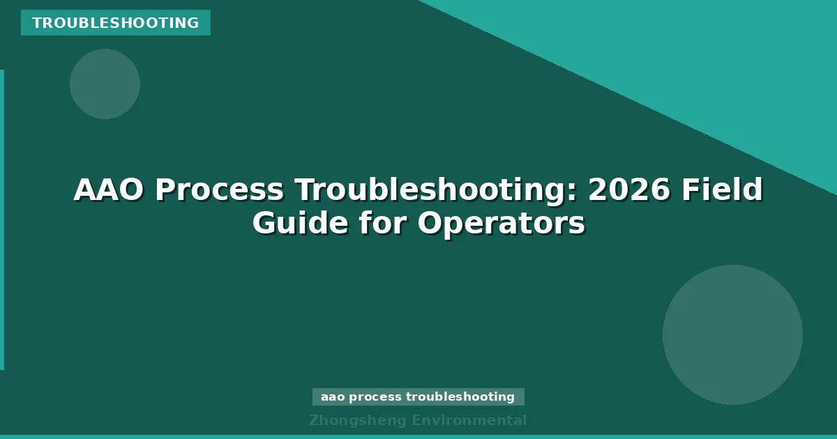 AAO Process Troubleshooting: 2026 Field Guide for Operators